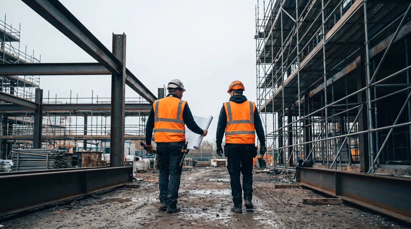 Safety walk on an active site